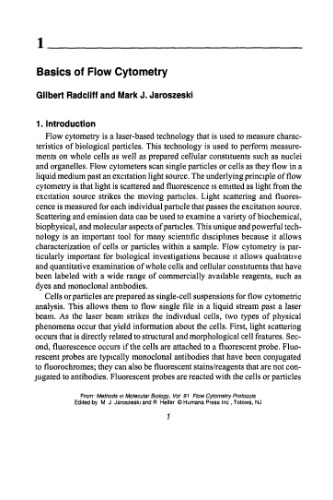 Flow Cytometry Protocols