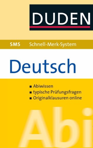 Duden. Deutsch. SMS Abiwissen