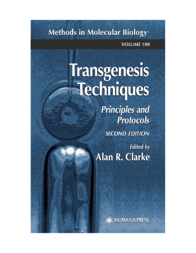 Transgenesis Techniques: Principles and Protocols