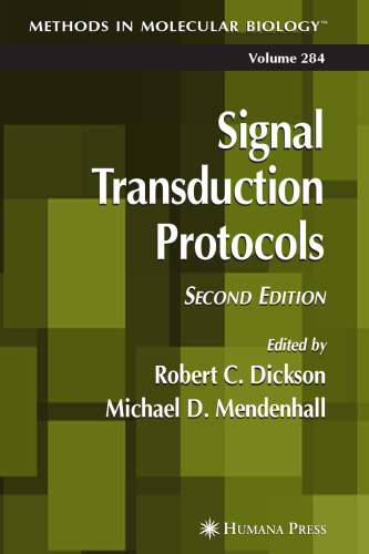 Signal Transduction Protocols