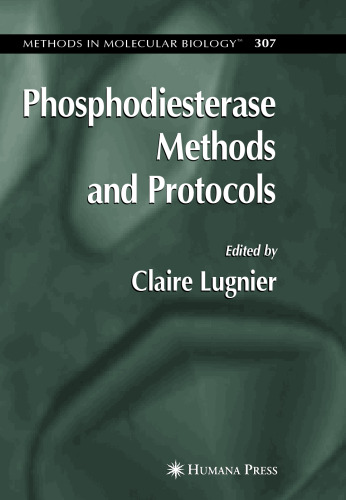 Phosphodiesterase Methods and Protocols