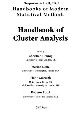 Handbook of Cluster Analysis