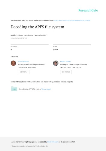 Decoding the APFS file system