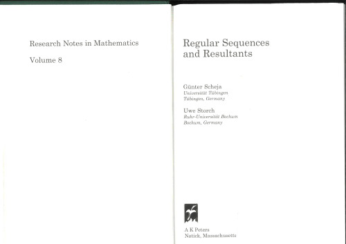 Regular Sequences and Resultants