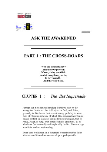 Ask the Awakened: The Negative Way