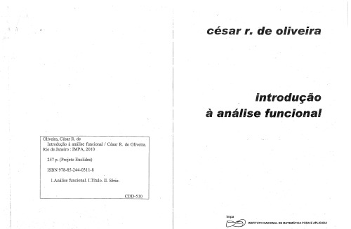 Introdução à Análise Funcional