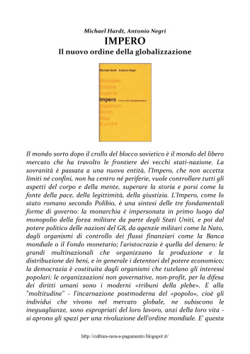 Impero : il nuovo ordine della globalizzazione