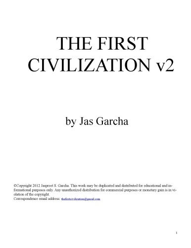 The First Civilization