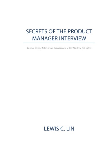 SECRETS OF THE PRODUCT MANAGER INTERVIEW