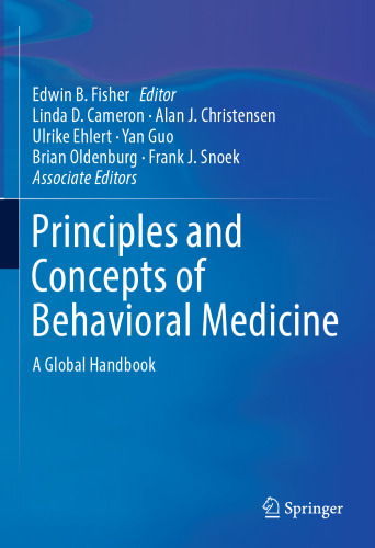 Principles and Concepts of Behavioral Medicine: A Global Handbook