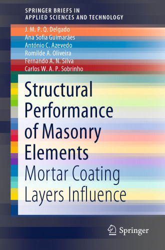 Structural Performance of Masonry Elements: Mortar Coating Layers Influence