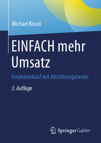 EINFACH mehr Umsatz: Finanzverkauf mit Abschlussgarantie