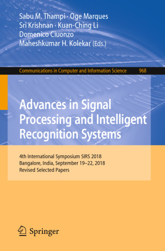 ADVANCES IN SIGNAL PROCESSING AND INTELLIGENT RECOGNITION SYSTEMS : 4th.