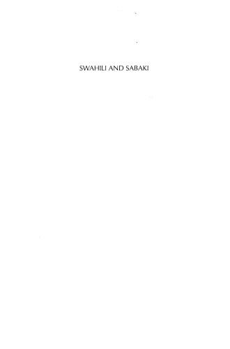 Swahili and Sabaki: A Linguistic History