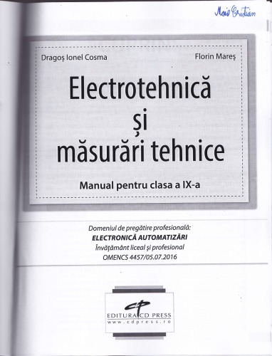 Electrotehnica si masurari tehnice