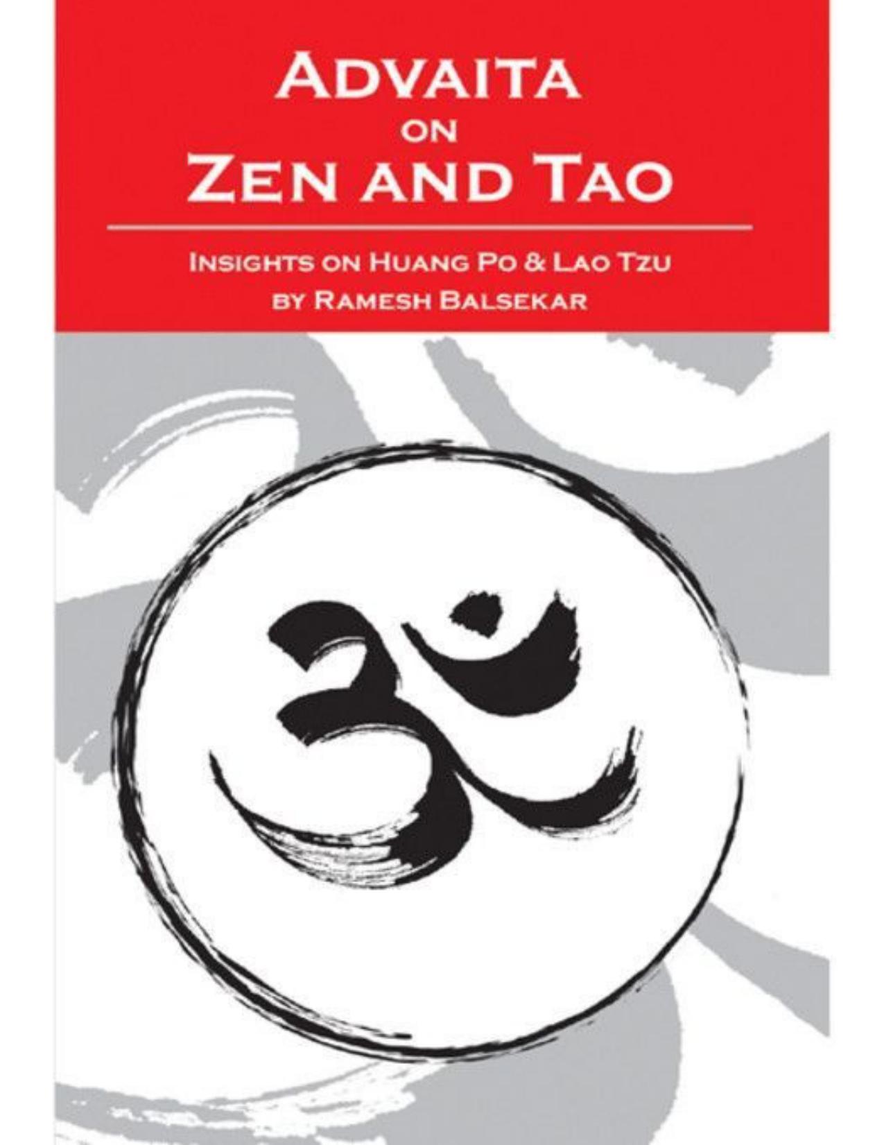 Advaita On Zen And Tao