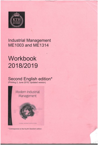 Industrial Management Workbook