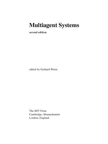 Multiagent Systems [2nd ed.]