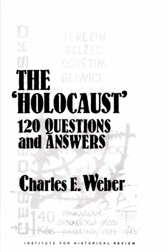 The Holocaust, 120 Questions And Answers