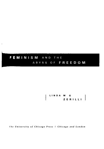 Feminism and the Abyss of Freedom