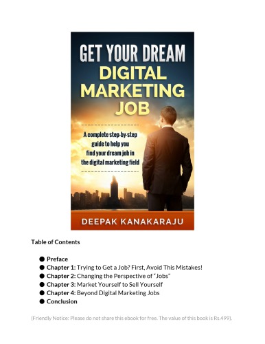 How to Get Your Dream Digital Marketing Job A step-by-step guide to get your dream job in the digital marketing field