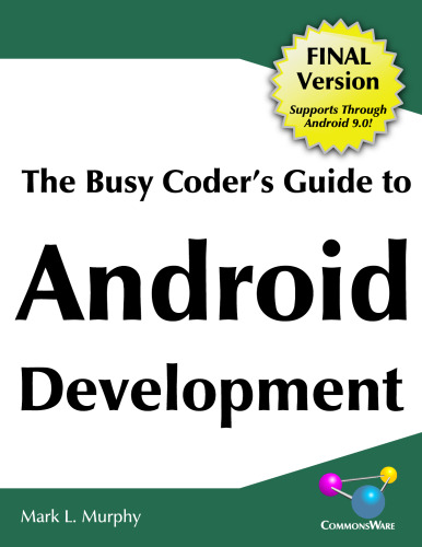 The Busy Coder’s Guide To Android Development (Final Version)