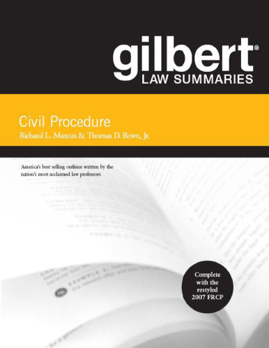 Gilbert Law Summaries on Civil Procedure