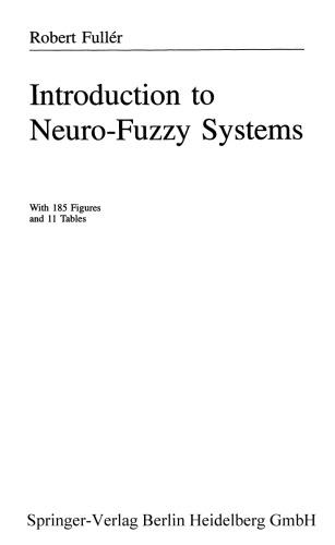 Introduction to Neuro-Fuzzy Systems