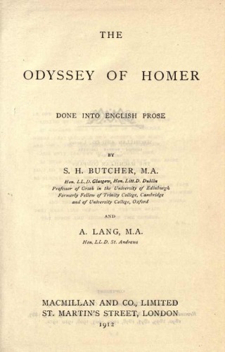 The Odyssey of Homer by Homer