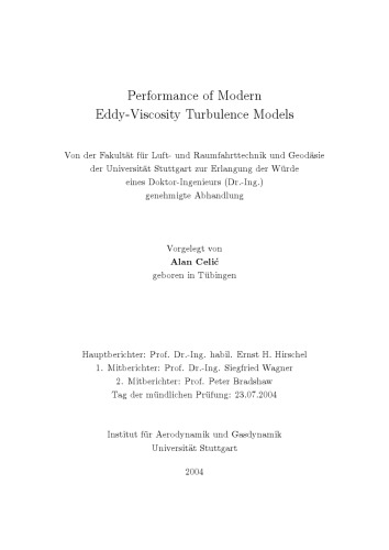 Performance of modern Eddy-Viscosity turbulence models