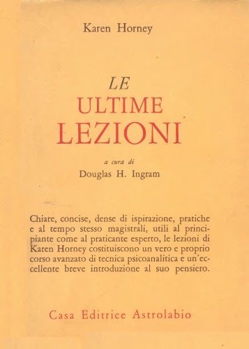 Le ultime lezioni