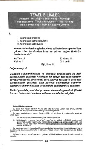 Dus Soruları ve Açıklamalı Cevaplı Kitapçığı