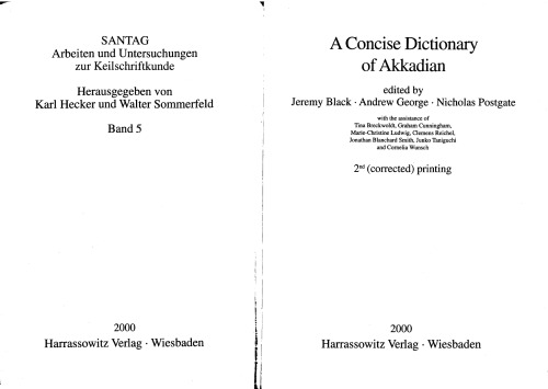 A Concise Dictionary of Akkadian