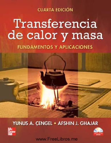 Transferencia de calor y masa. Fundamentos y aplicaciones