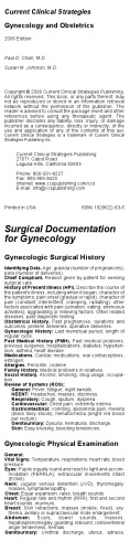 Gynecology and Obstetrics