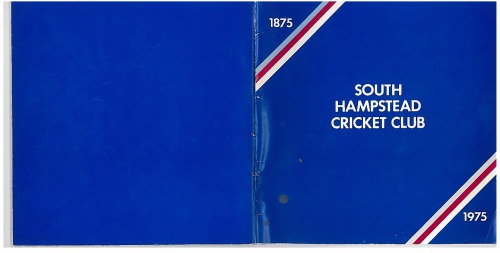 South Hampstead Cricket Club 1875 to 1975 History