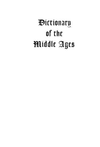 Dictionary of the Middle Ages, Vol 5: Famine in the Islamic World - Groote, Geert