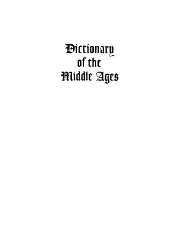 Dictionary of the Middle Ages, Vol. 13. Index