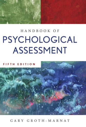 Handbook of Psychological Assessment