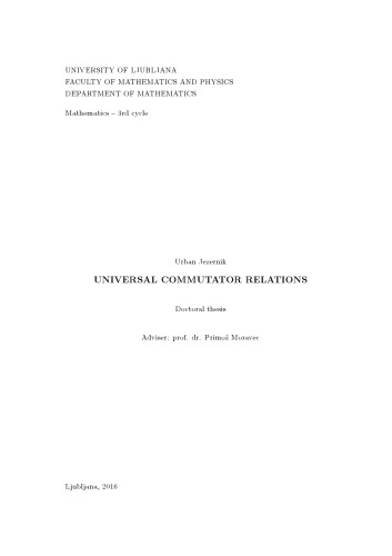 Universal commutator relations