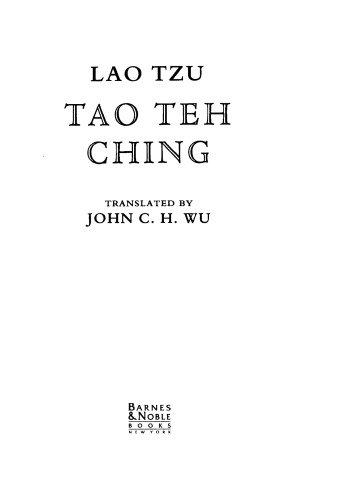 Tao Teh Ching