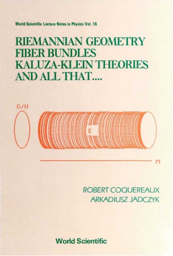 Riemannian Geometry, Fibre Bundles, Kaluza-Klein Theories and All That...