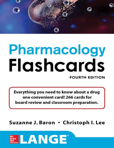 LANGE Pharmacology Flashcards