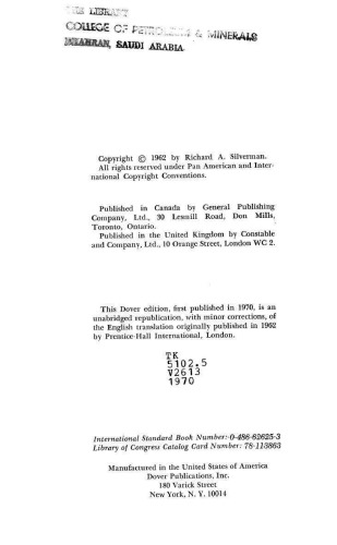 Extraction of Signals from Noise