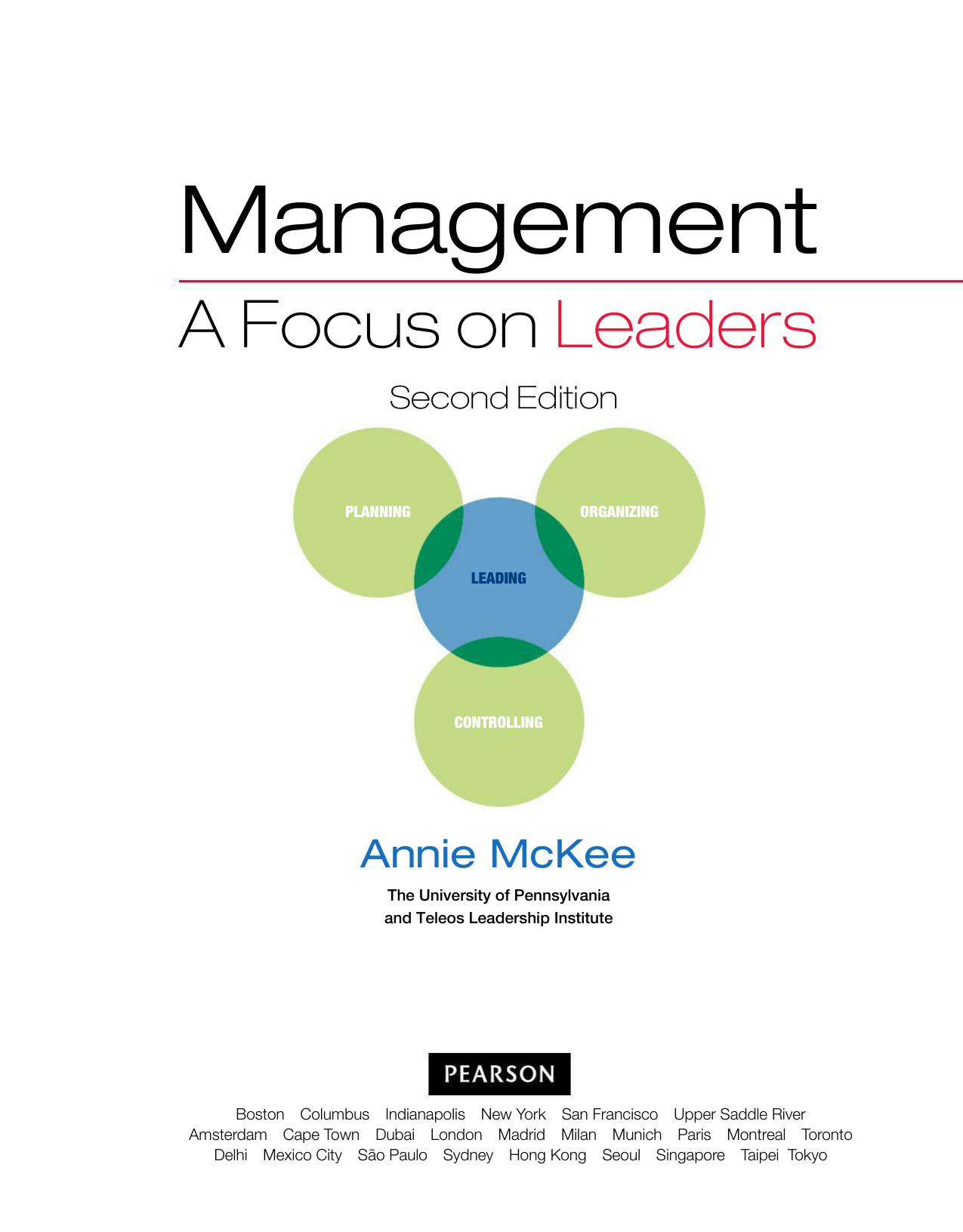 Management: A Focus on Leaders