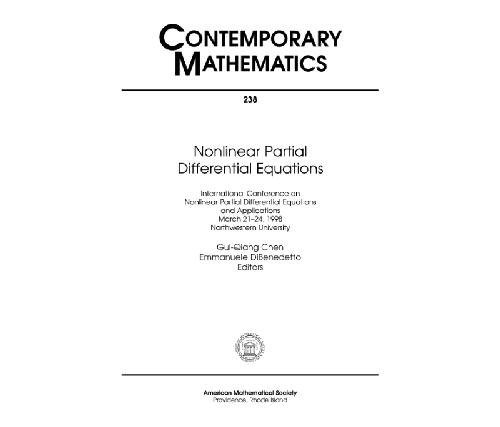 Nonlinear Partial Differential Equations (Int.Conf.1998/Contemp. Math. 238)