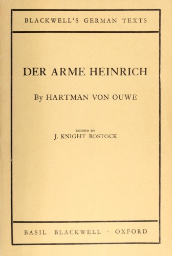 Der arme Heinrich: A Poem by Hartman von Ouwe