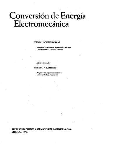 Conversión de Energía Electromecánica