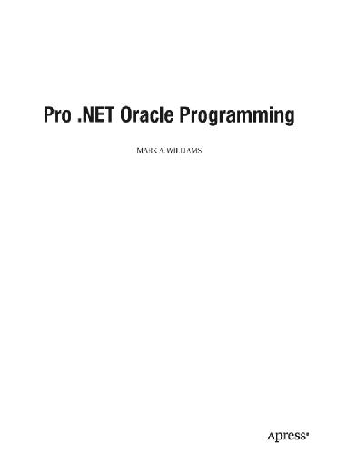 Pro .NET Oracle Programming