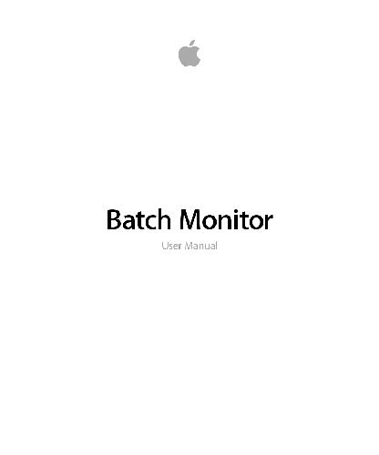 Batch Monitor User Manual en